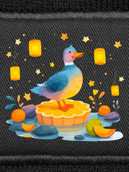 Duck on citrus slice