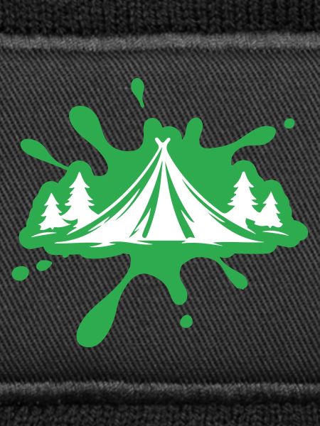 Camping Tent Nature Blobs