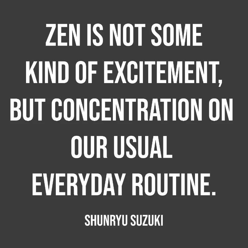 Zen Focus Typography: Everyday Routine