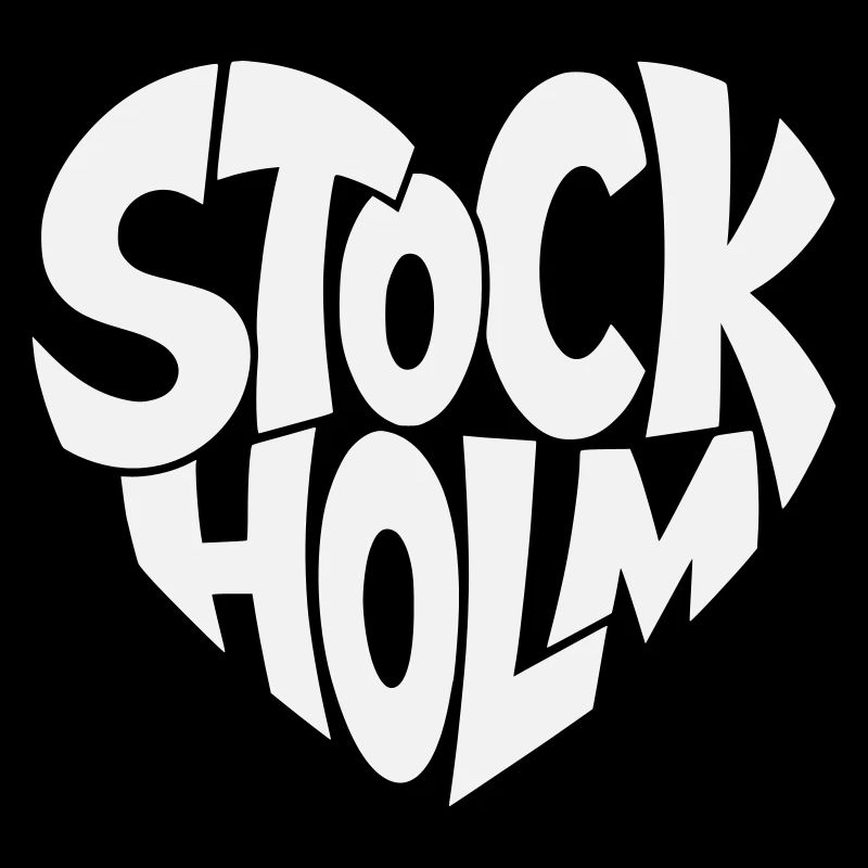 Stockholm Schweden Typografie