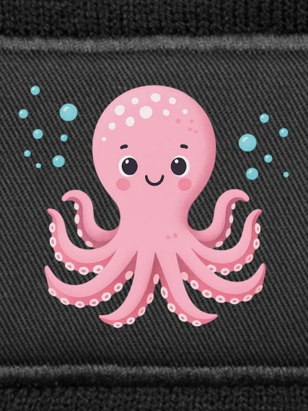 Rosa Oktopus mit Blasen