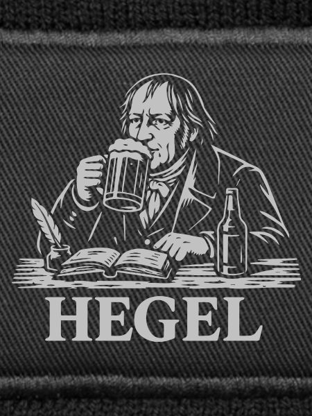 Hegel Pub Scholar Bierillustration
