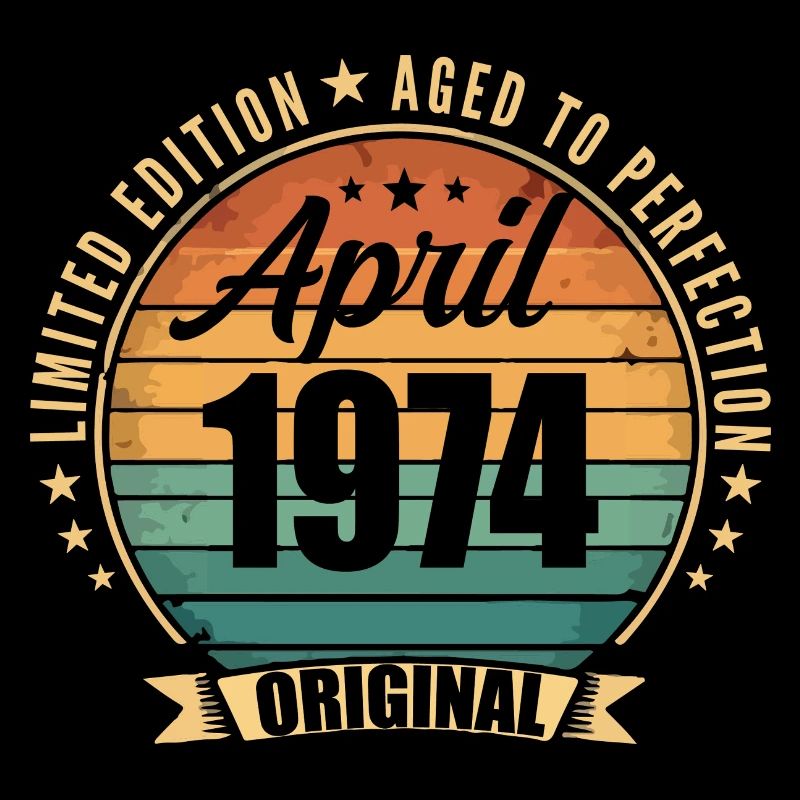 Vintage Retro Birthday Gift from April 1974