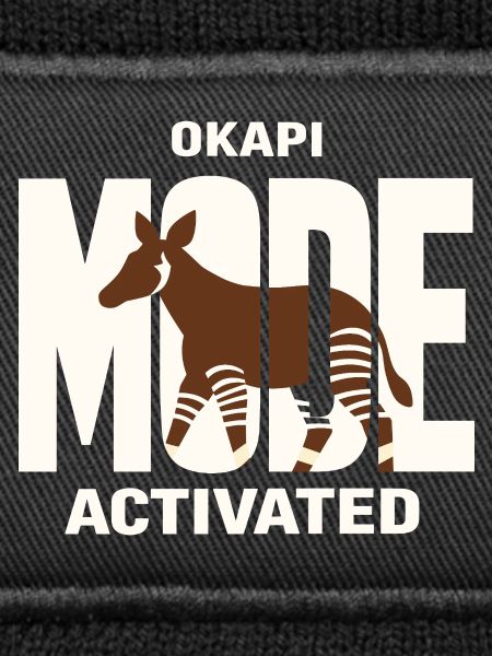Okapi-liebhaber Okapi-tier Seltene Tierweltliebe