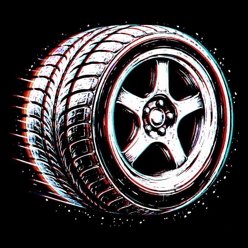 Réglage de pneus de voiture Conception du drift en sport automobile