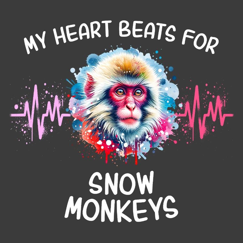 Snow Monkey Heart Line