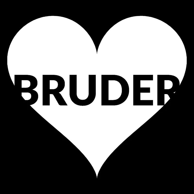 Bruder Herz Typo-Design
