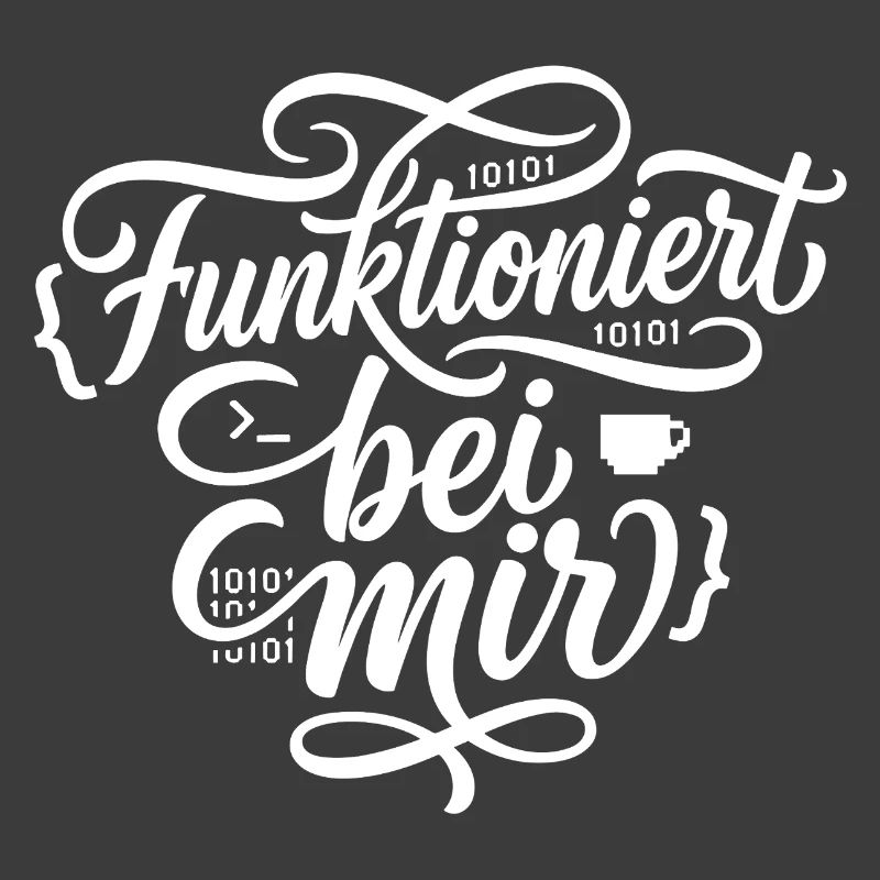 Funktioniert bei mir Programmierer Spruch