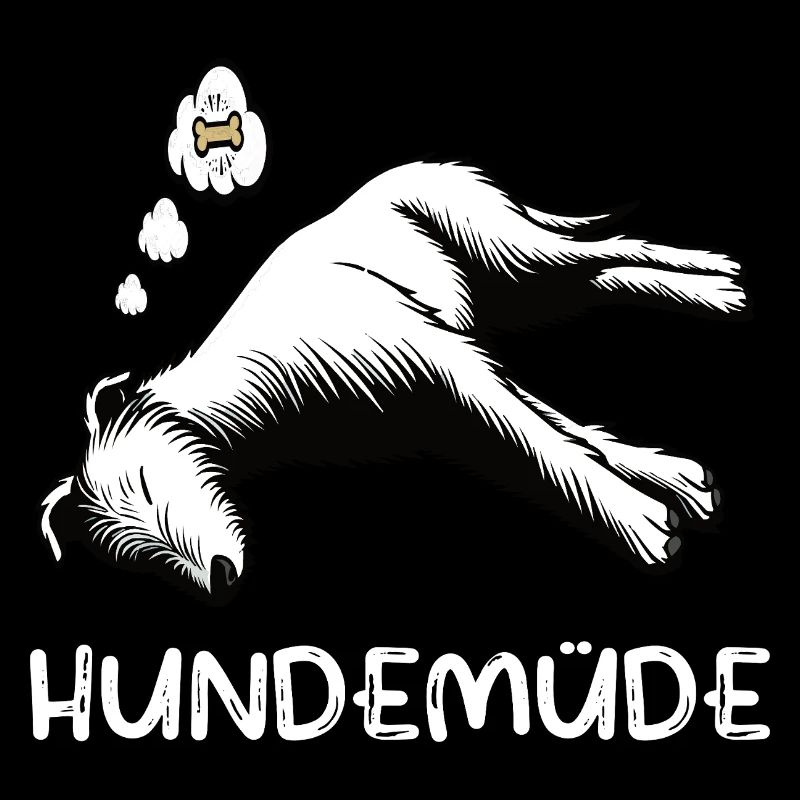 Hundemüde Irischer Wolfshund Wolfshundbesitzer