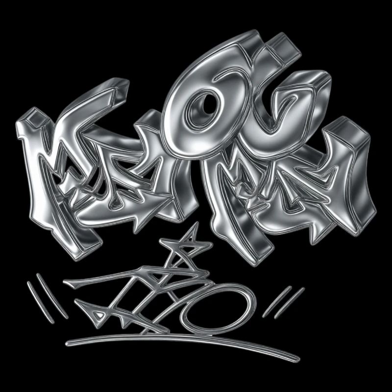 Chrome Graffiti Liebe