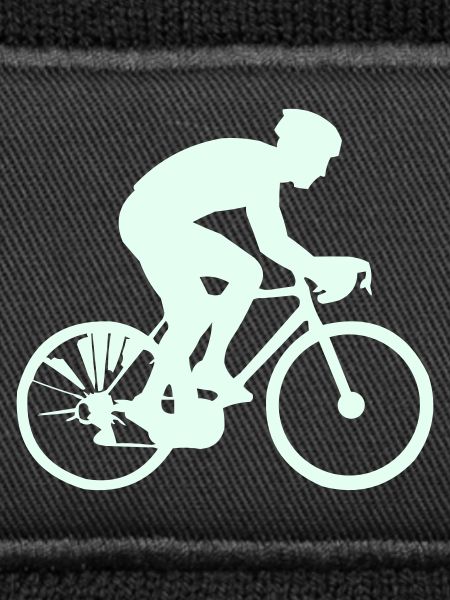 Radfahrer Silhouette Mint