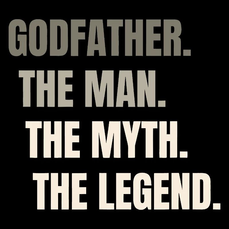 The Man Myth Legend — Bold Typography