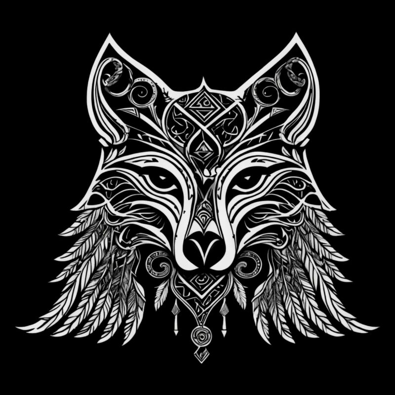 Nordic Wolf Mandala - Viking Design