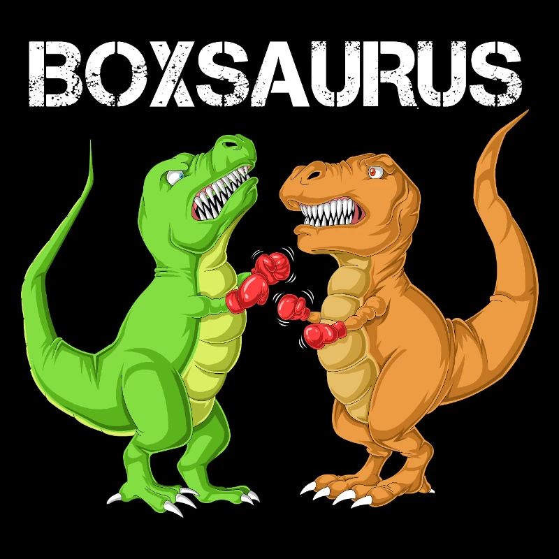 Boxe Saurus Dinosaure Drôle de T-Rex Combattant de gym