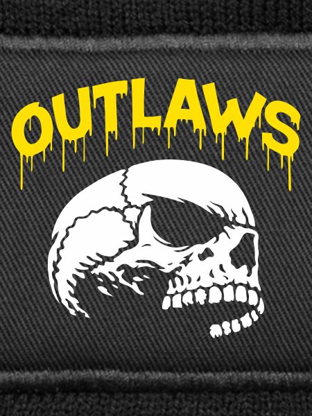 Outlaws Skulls Drip Graphic