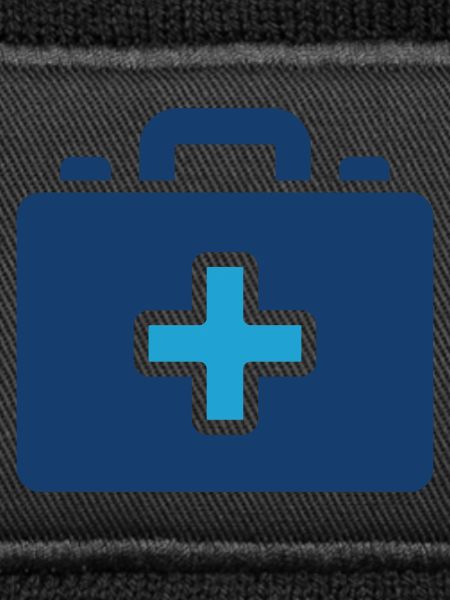 Erste-Hilfe-Kasten Solid-Icon Medizinisches Notfallsymbol
