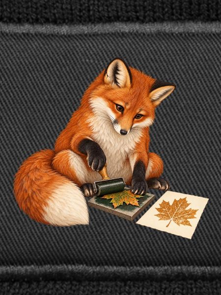 Fuchs druckt botanische Blätter