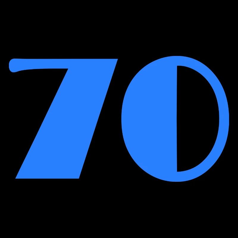 70 YEARS. 70TH ANNIVERSARY. BIRTHDAY 70 YEARS. 70