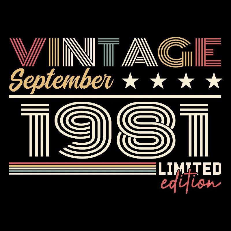 Vintage Septembre 1981 Septembre 1981 September