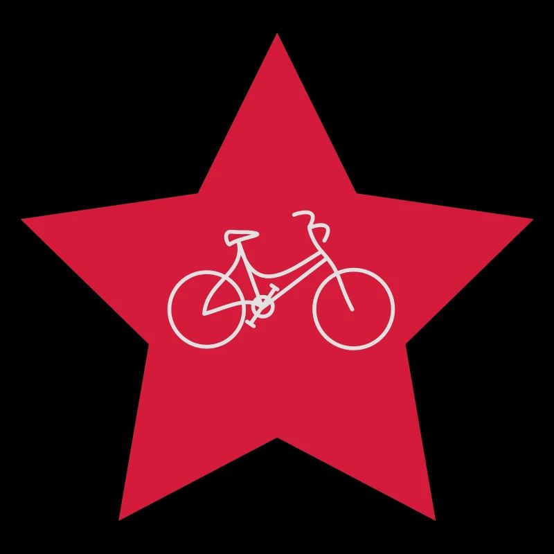 Stern mit Fahrrad