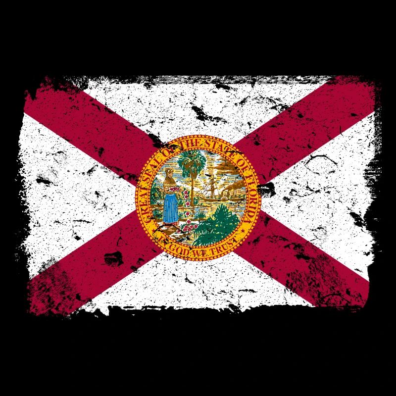 Floride Drapeau Vintage