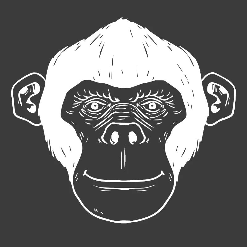 Monkey chimpanzee monkey face gift monkey