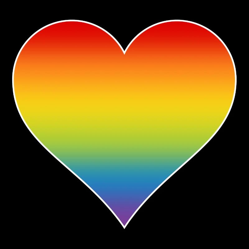 Regenbogen Herz