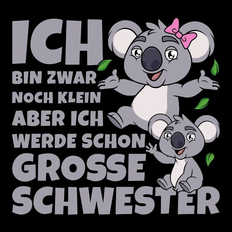 Große Schwester Koala Koalas Geschwister Mädchen