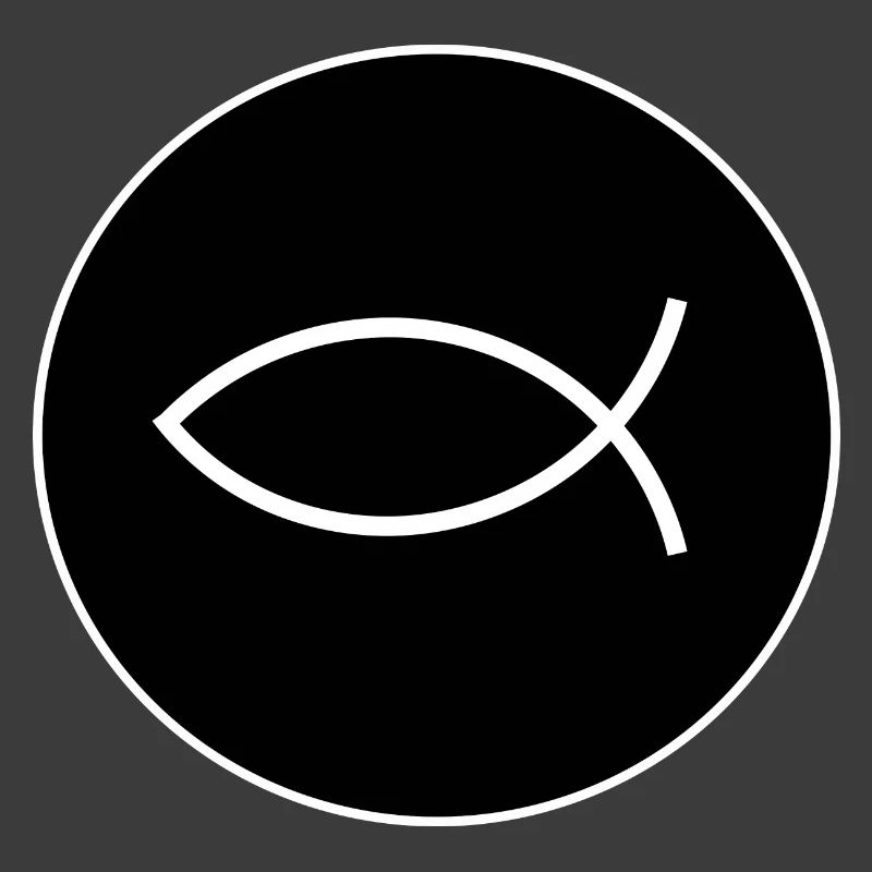 Jesus fish white Ichthys fish fish