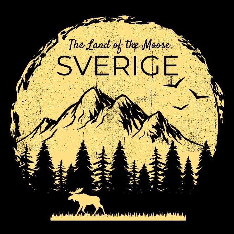 Sverige Terre de l’orignal Elch Design