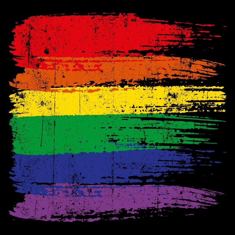 Regenbogen-Pinselstrich Pride