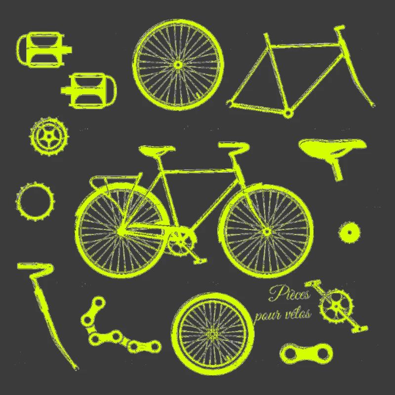 Fahrradteile Illustration