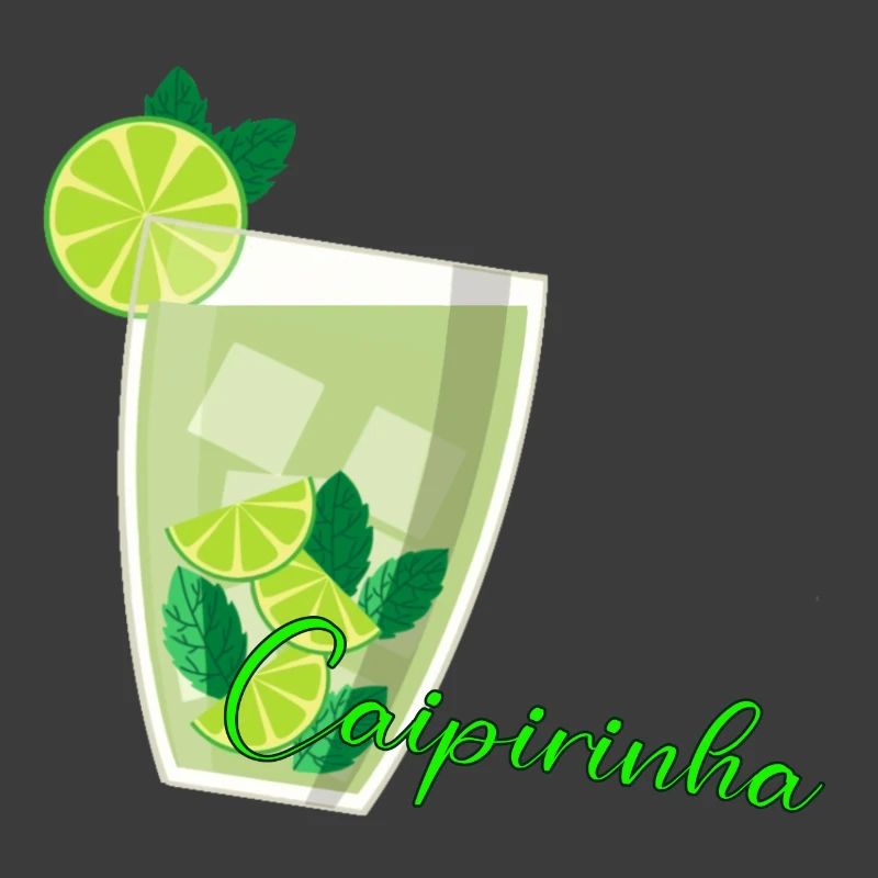 Caipirinha Glass with Lime Mint