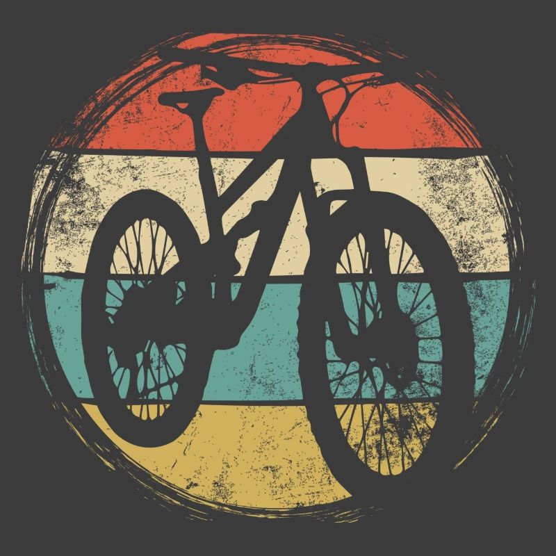 Retro Cycle Sunset Stripes