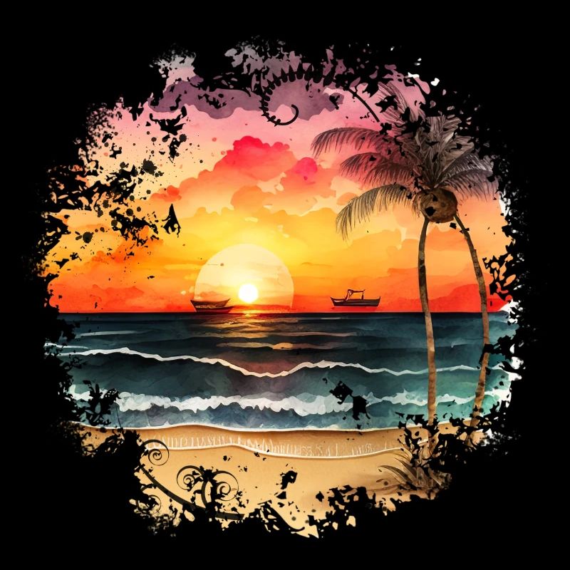 Sunset to Tropical Beach