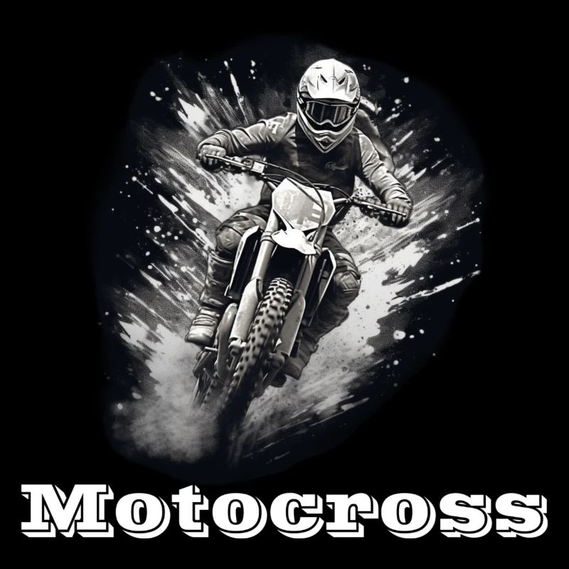 Motocross blanc
