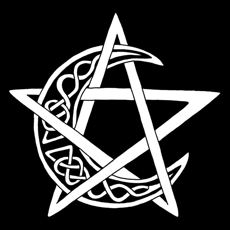 Weißes Mond-Pentagramm
