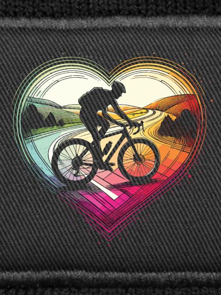 Lebendiges Fahrradherz-Design