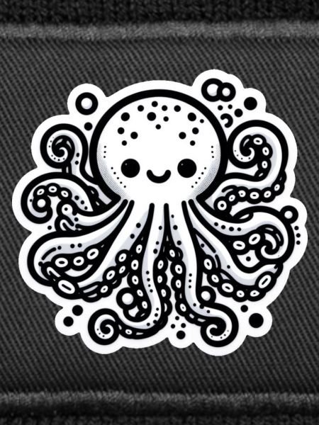 Octopus Octopus White Sticker