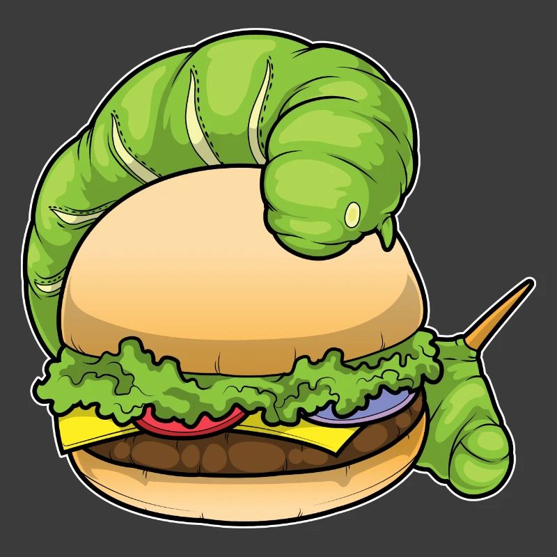 Burger à la chenille