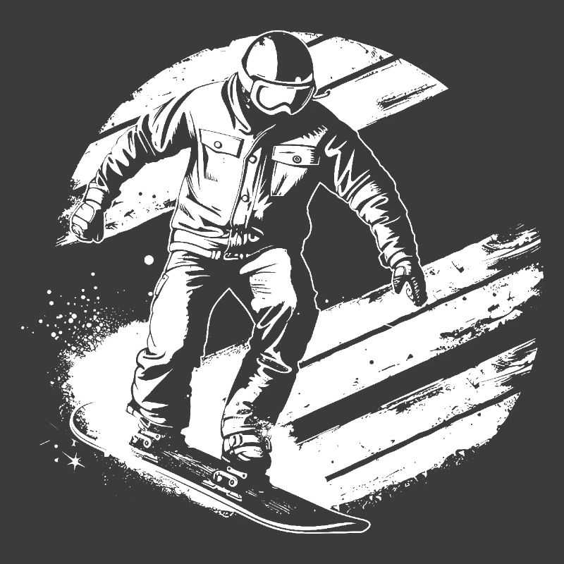Dessin de snowboarder