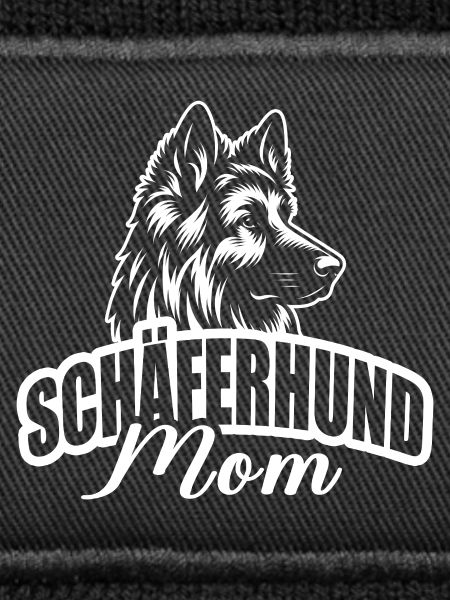 "Schäferhund Mom" mit Hundekopf