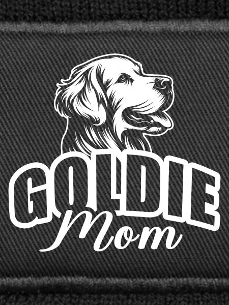 "Goldie Mom" mit Hundekopf