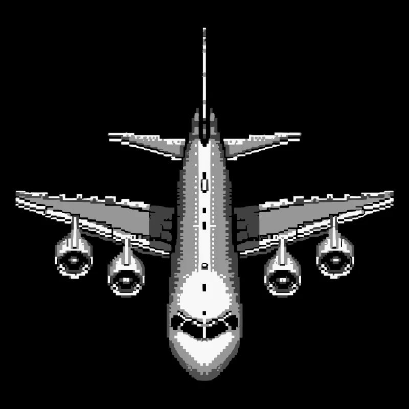 Flugzeug Pixel Kunst