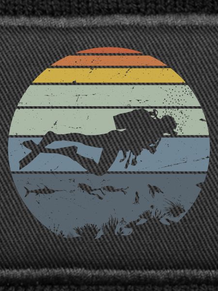 Underwater Diver Silhouette Scene