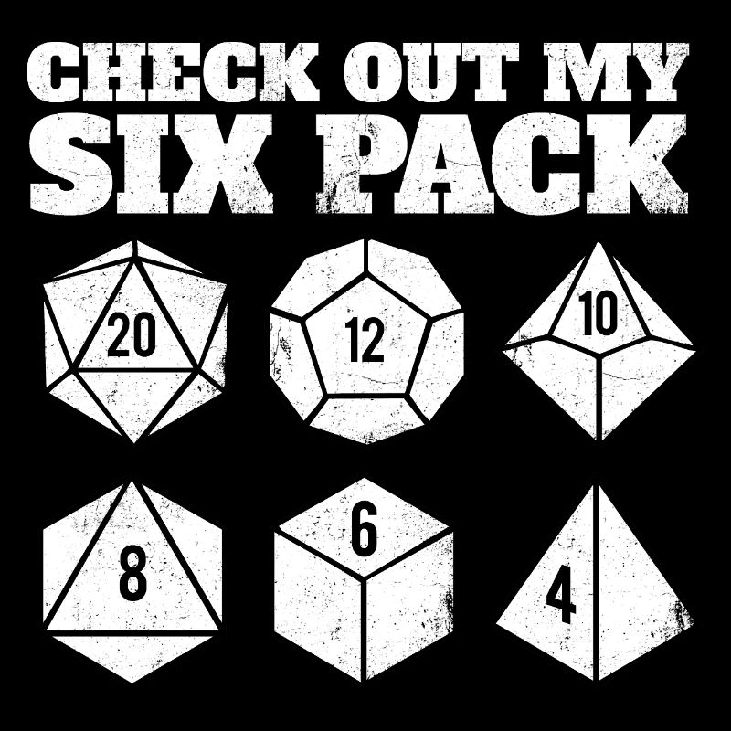 Découvrez mon pack de six dés set RPG Gamer Humour