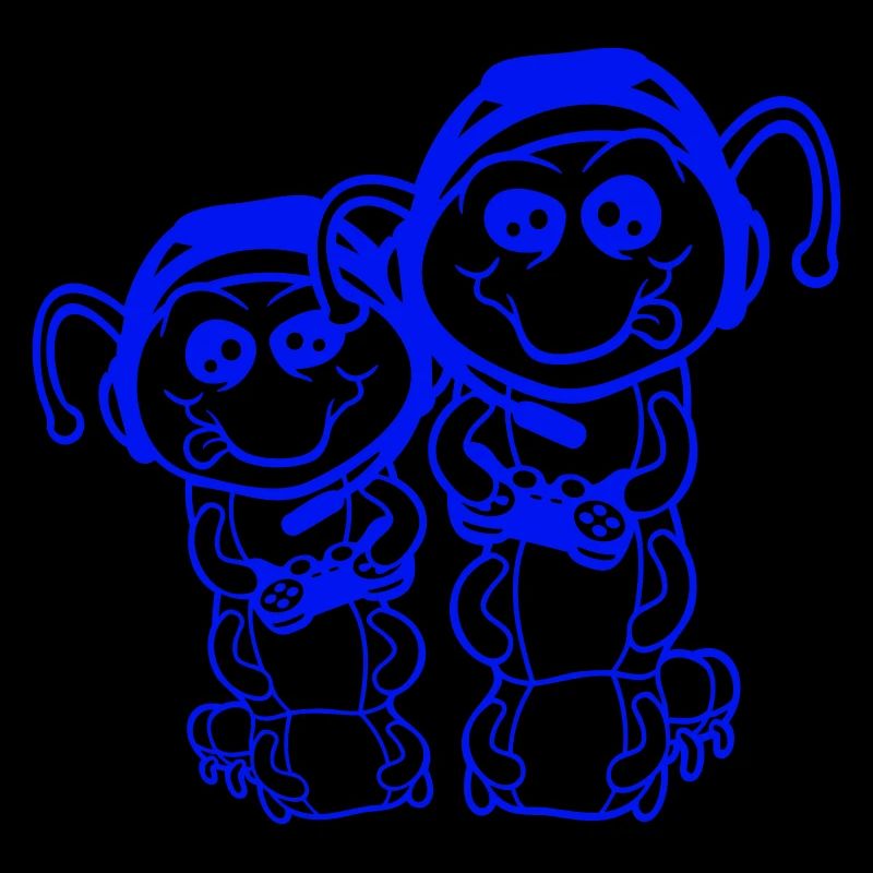 2 gamer caterpillar nerd gaming controller console game