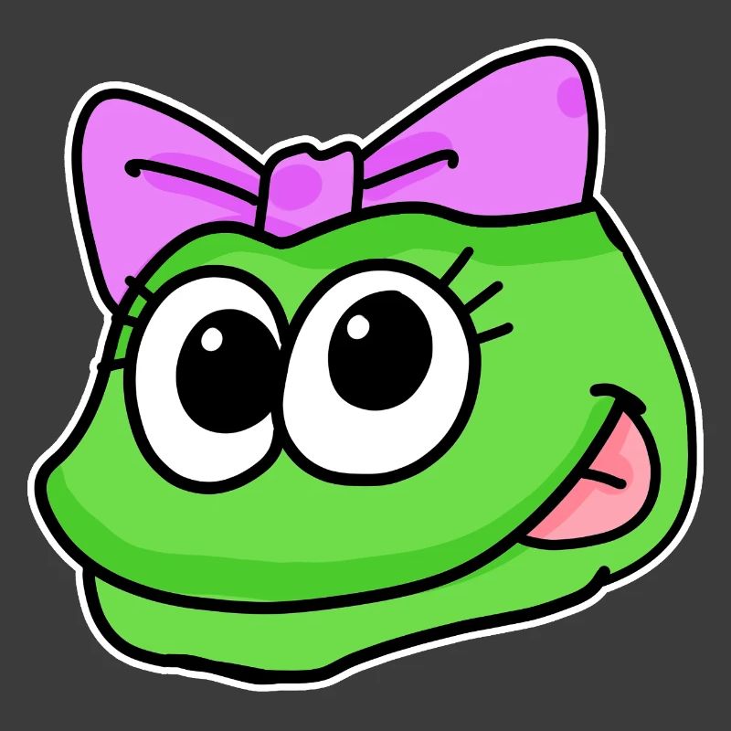 Frosch Mädchen Kopf Tierkopf