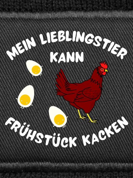 Hühnchen mit Frühstücksfreude Design