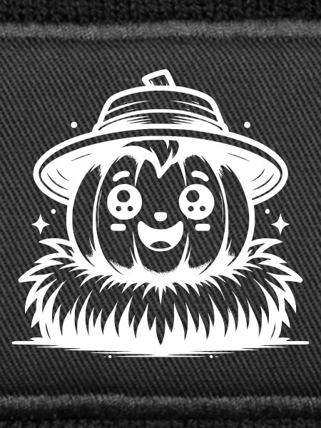 funny pumpkin with hat